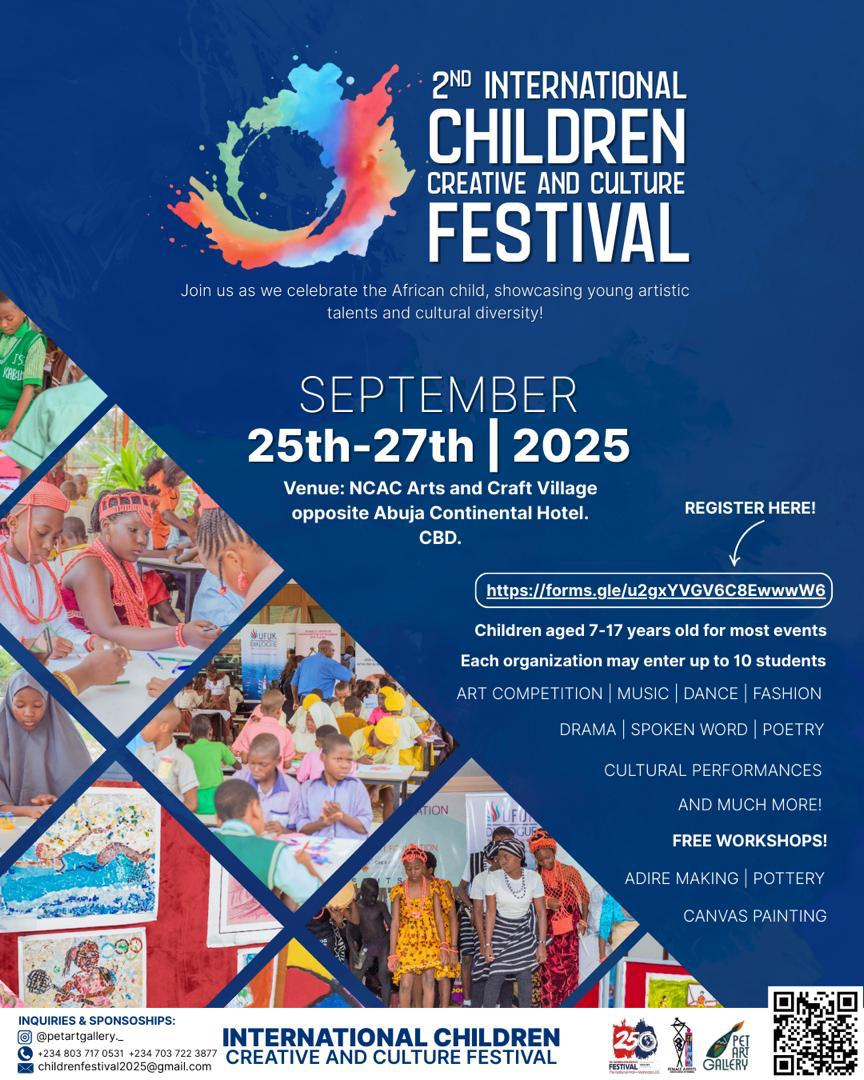 2nd International Children Creative and Culture Festival Exhibition Poster